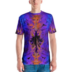 Fire Crystal Men's Crew Neck T-shirt