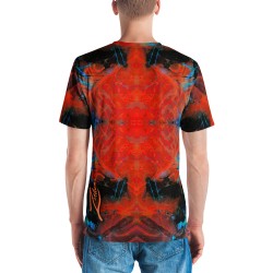 Lava Waves Men's Crew Neck T-shirt