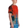 Lava Waves Men's Crew Neck T-shirt