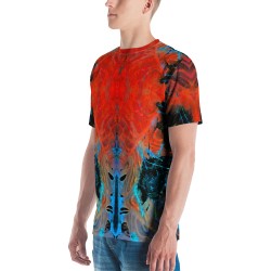 Lava Waves Men's Crew Neck T-shirt